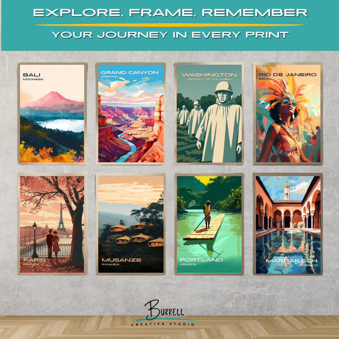 Washington District Of Columbia Korean War Memorial Travel Poster & Wall Art Poster Print