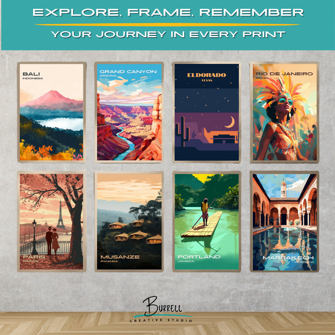Eldorado Texas Sunset Travel Posters & Wall Art Poster Print
