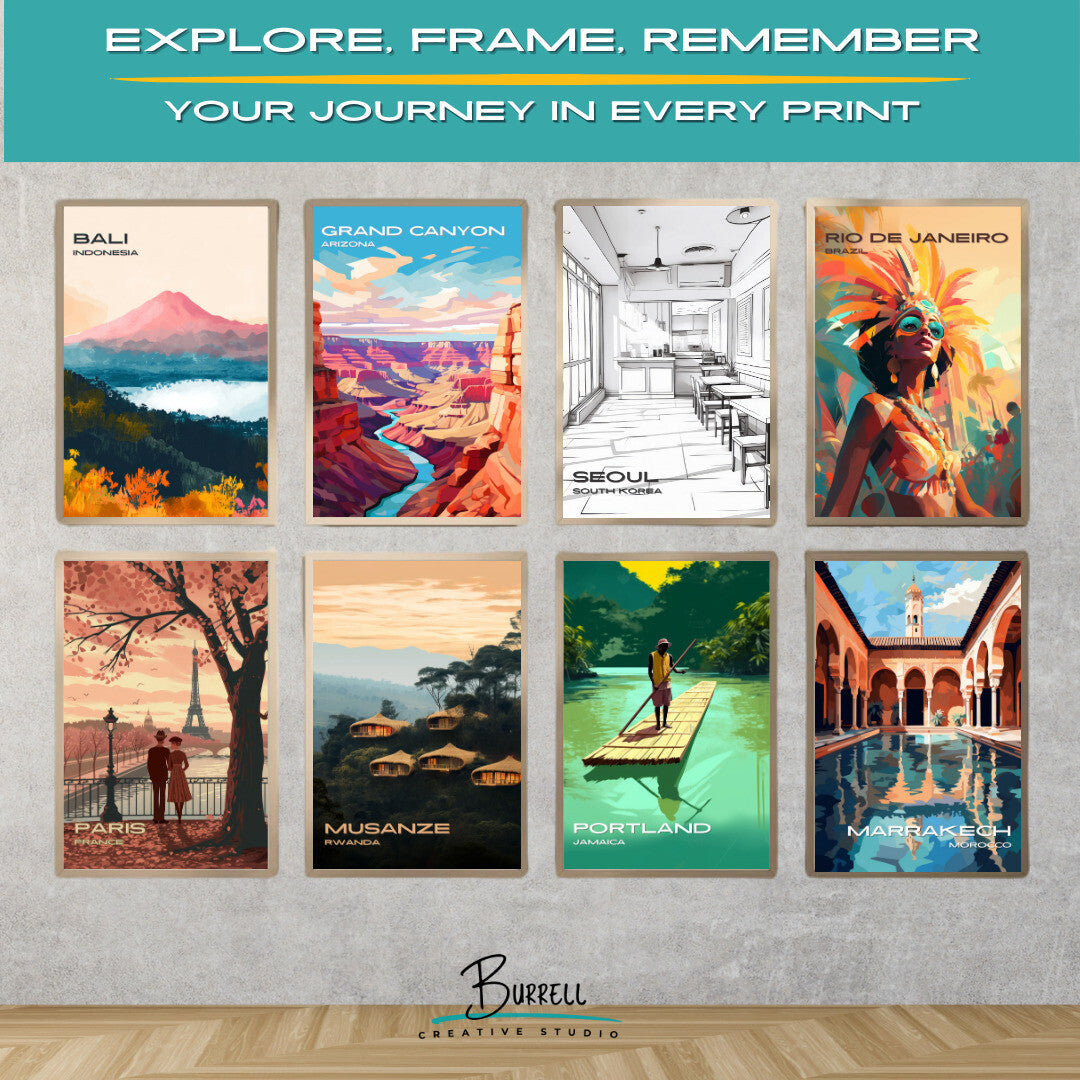 Seoul South Korea Cafe Yeonnamdong 223-14 Travel Poster & Wall Art Poster Print