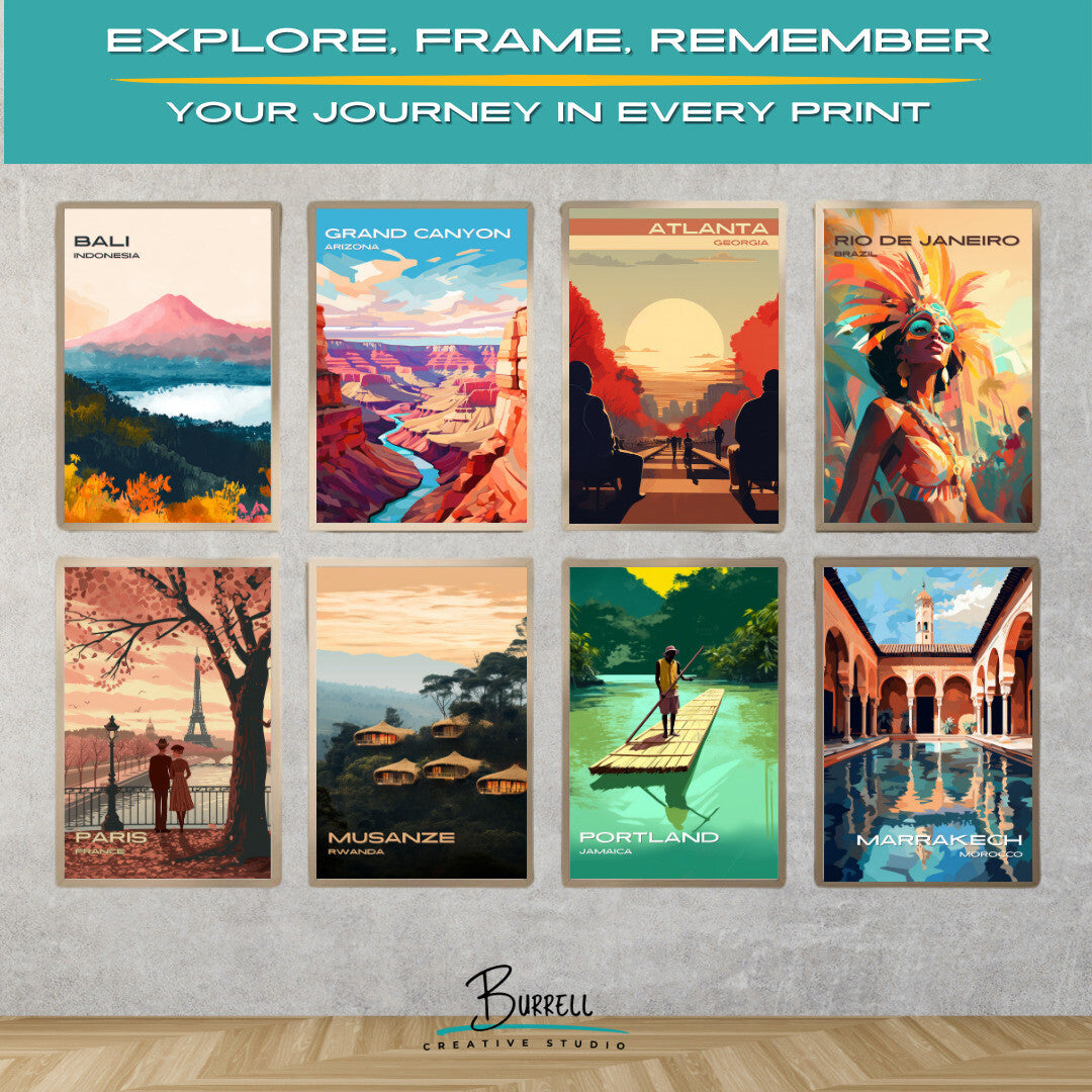 Atlanta Georgia Civil Rights History Travel Poster & Wall Art Poster Print