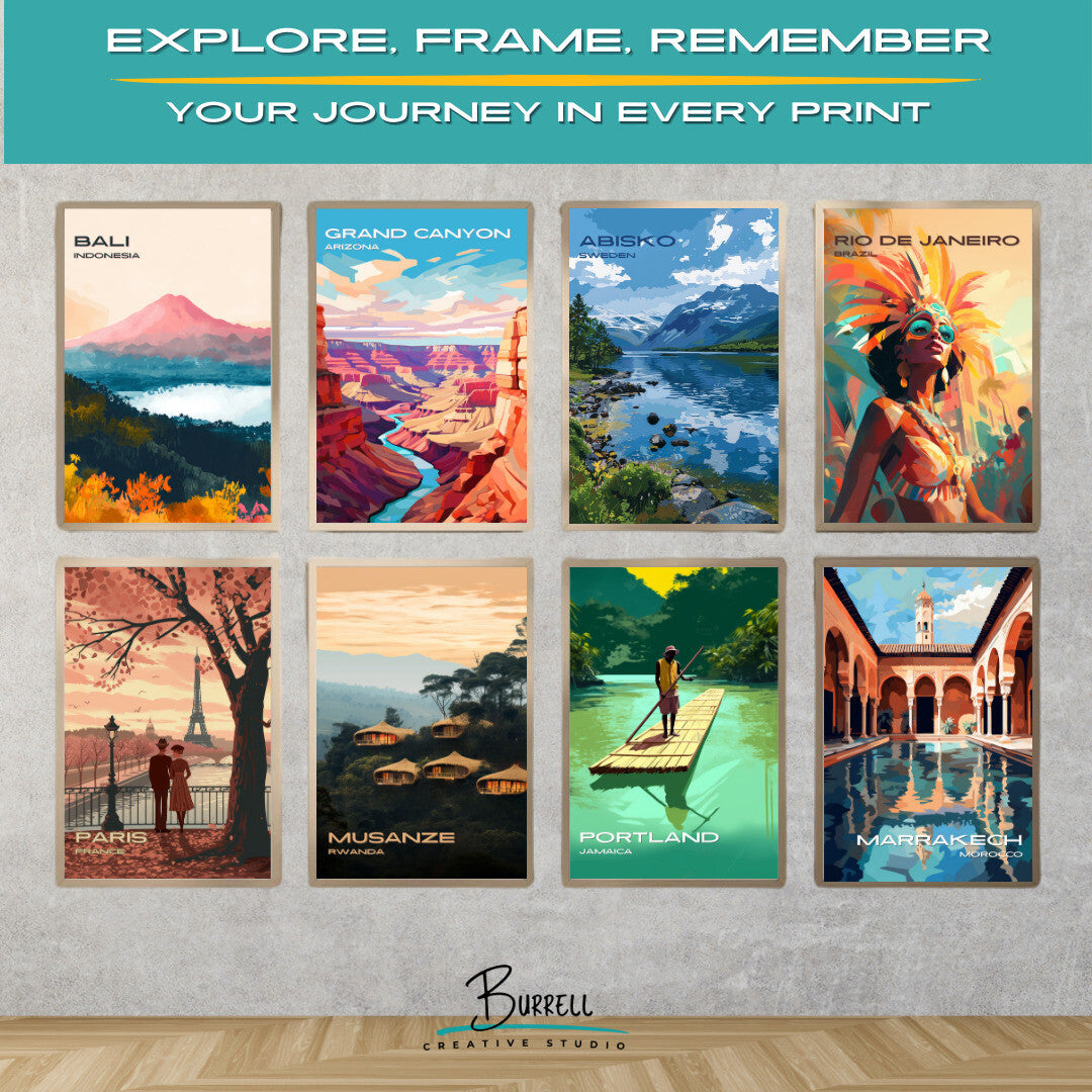 Abisko Sweden National Park Travel Poster & Wall Art Poster Print