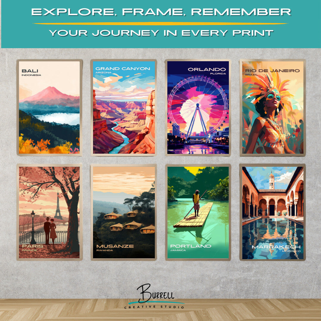 Orlando Florida Eye Travel Poster & Wall Art Poster Print