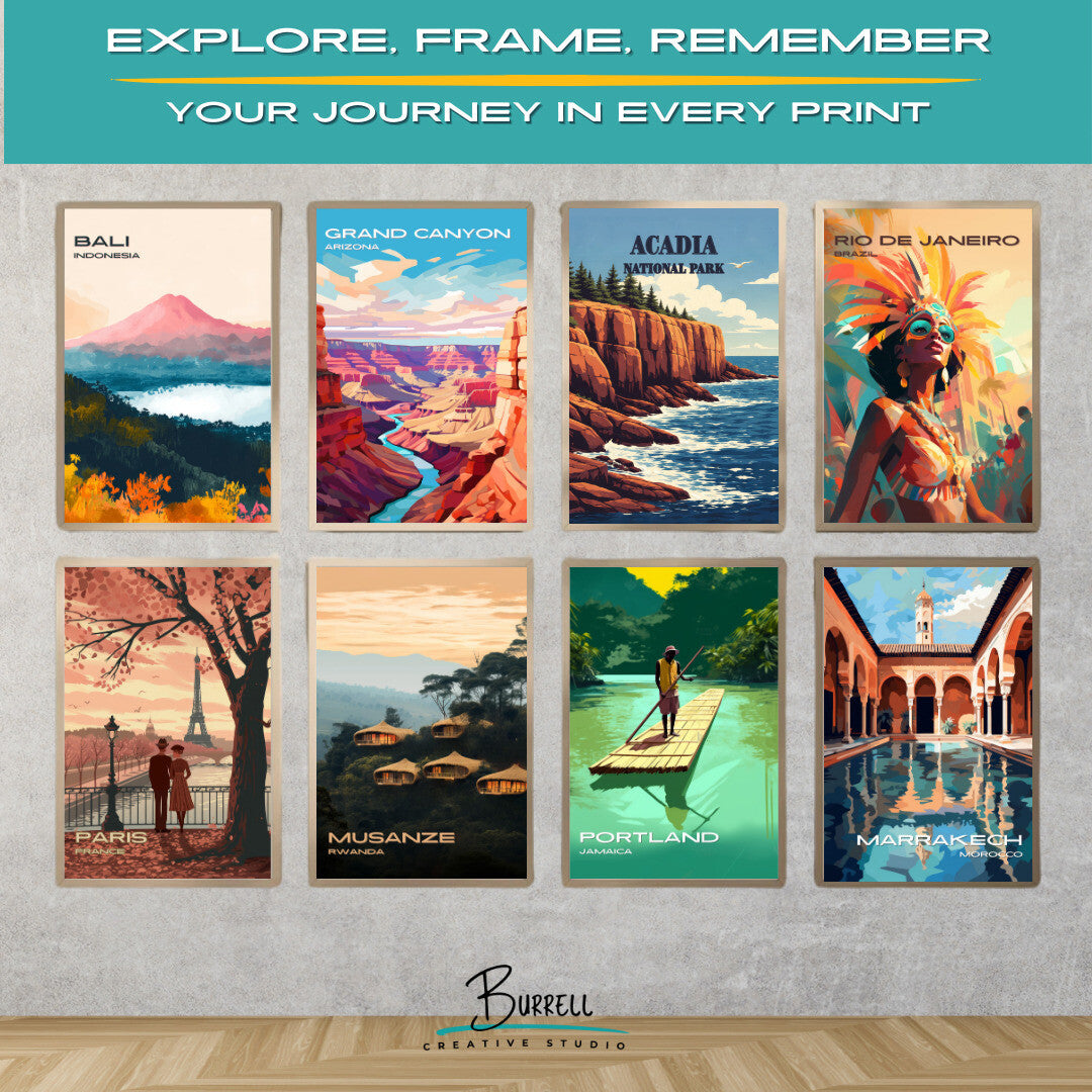 Acadia National Park Maine Otter Cliffs Travel Posters & Wall Art Poster Print