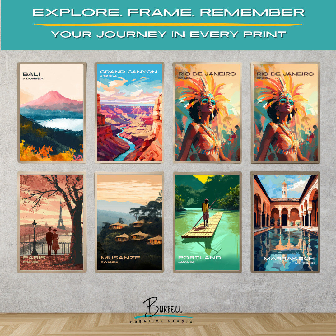 Rio Brazil Carnival Travel Poster & Wall Art Poster Print