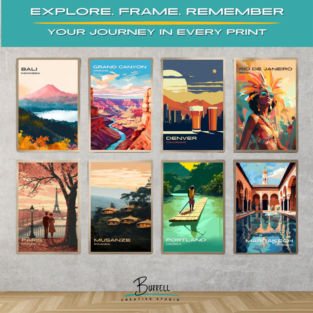 Denver Colorado Beer Brewery Capital Travel Poster & Wall Art Poster Print
