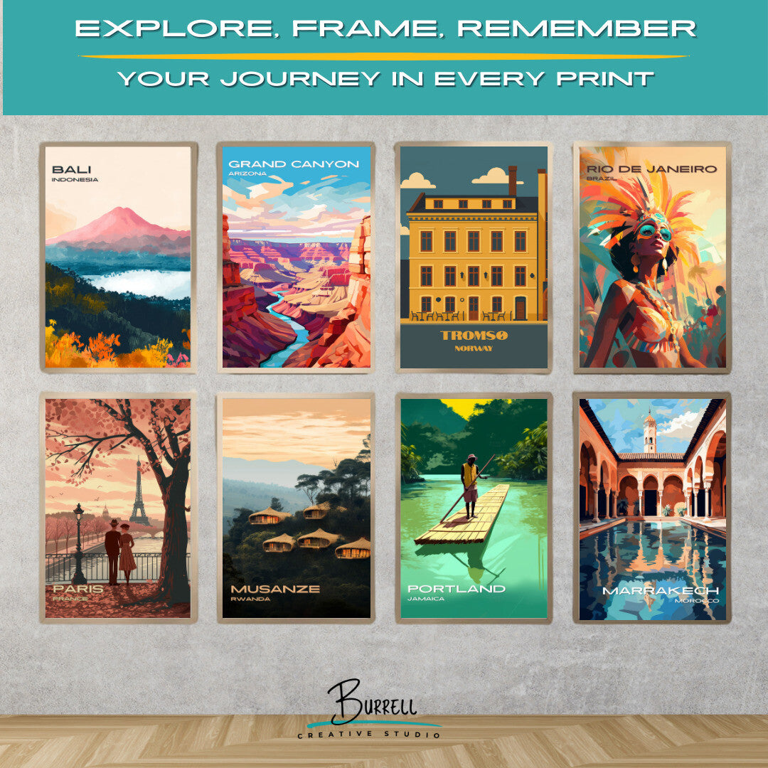 Tromsø Norway Mack Brewery Travel Poster & Wall Art Poster Print