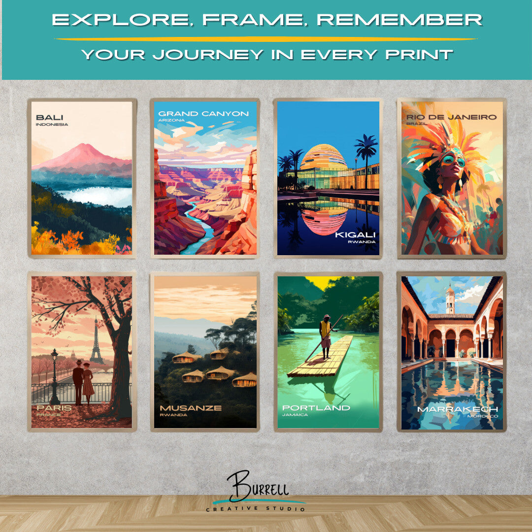 Kigali Rwanda Convention Center Travel Poster & Wall Art Poster Print