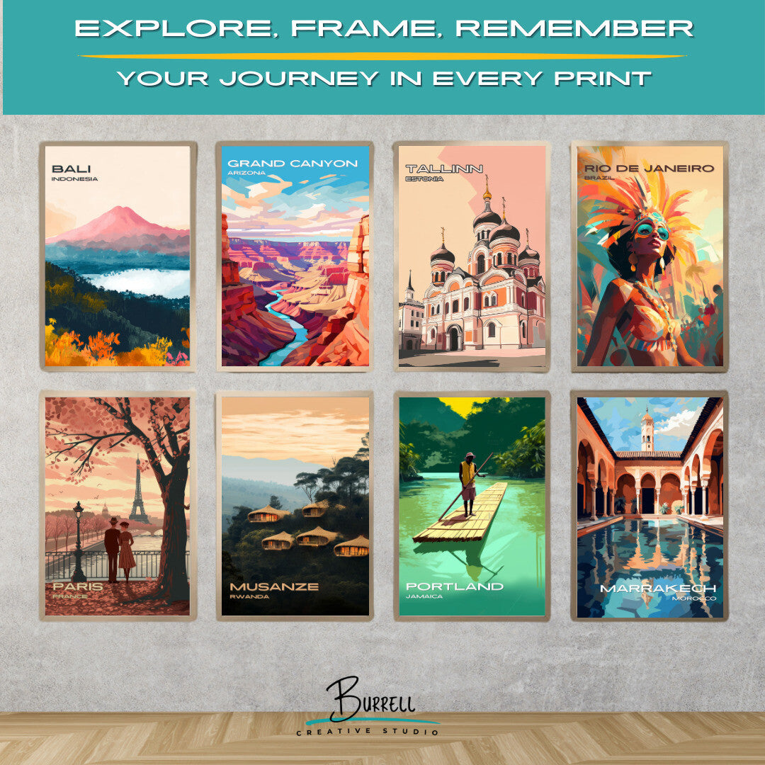 Tallinn Estonia Alexander Nevsky Cathedral Travel Poster & Wall Art Poster Print