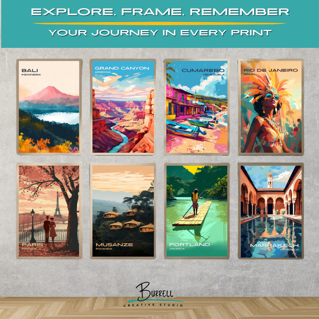 Cumarebo Venezuela Coastal View Travel Poster & Wall Art Poster Print