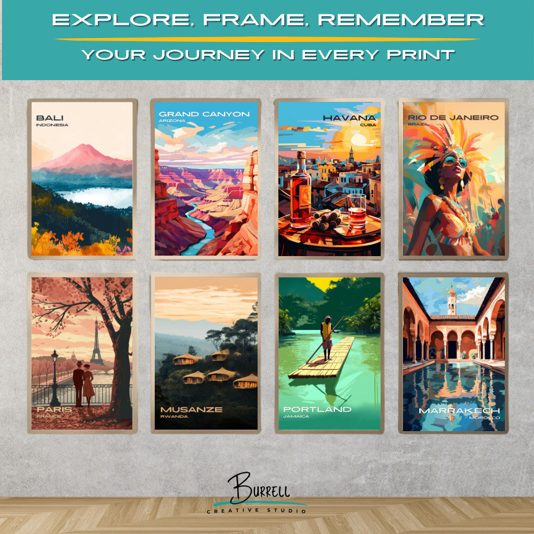 Havana Cuba Rum And Cigars Travel Poster & Wall Art Poster Print