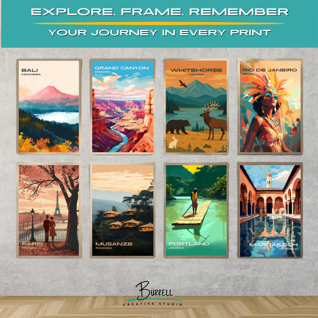 Whitehorse Canada Wildlife Preserve Travel Poster & Wall Art Poster Print