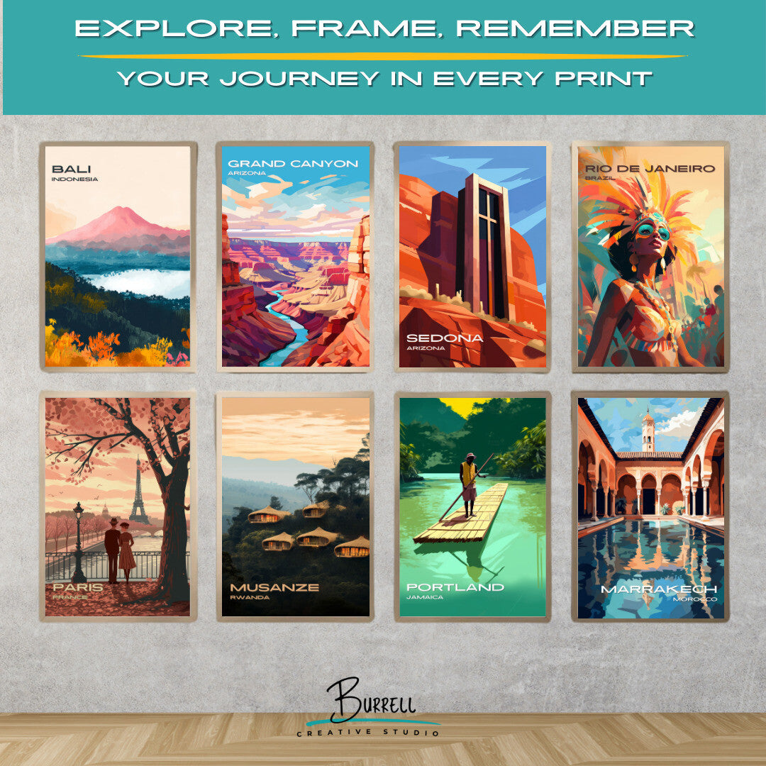 Sedona Arizona Chapel of the Holy Church Travel Poster & Wall Art Poster Print