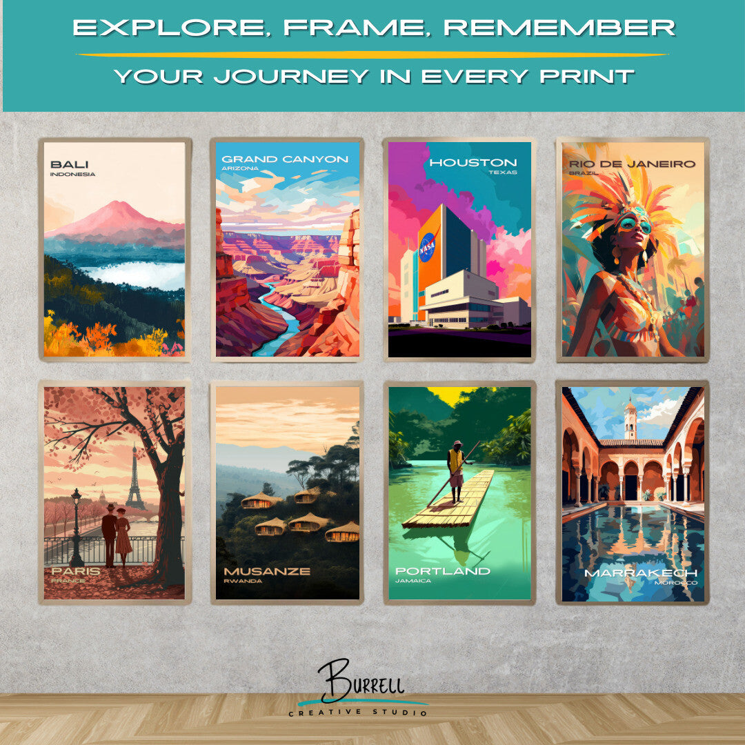 Houston Texas Nasa - Johnson Space Center Travel Poster & Wall Art Poster Print