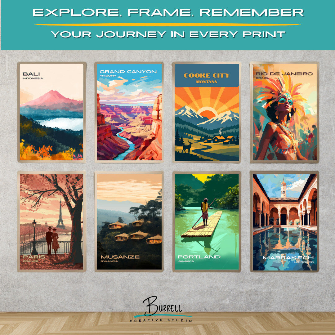 Cooke City Montana Sunrise Travel Posters & Wall Art Poster Print