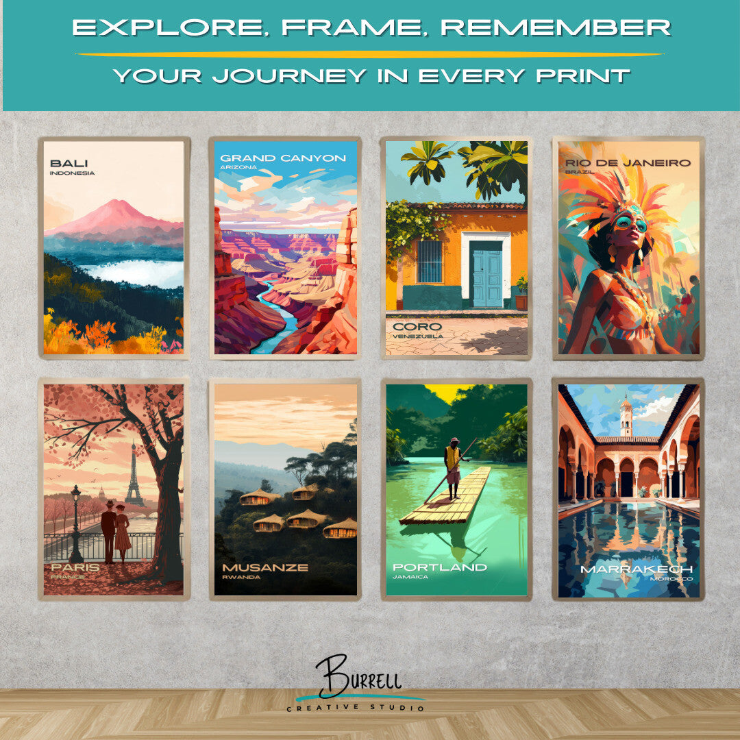 Coro Venezuela Local Architecture Travel Poster & Wall Art Poster Print