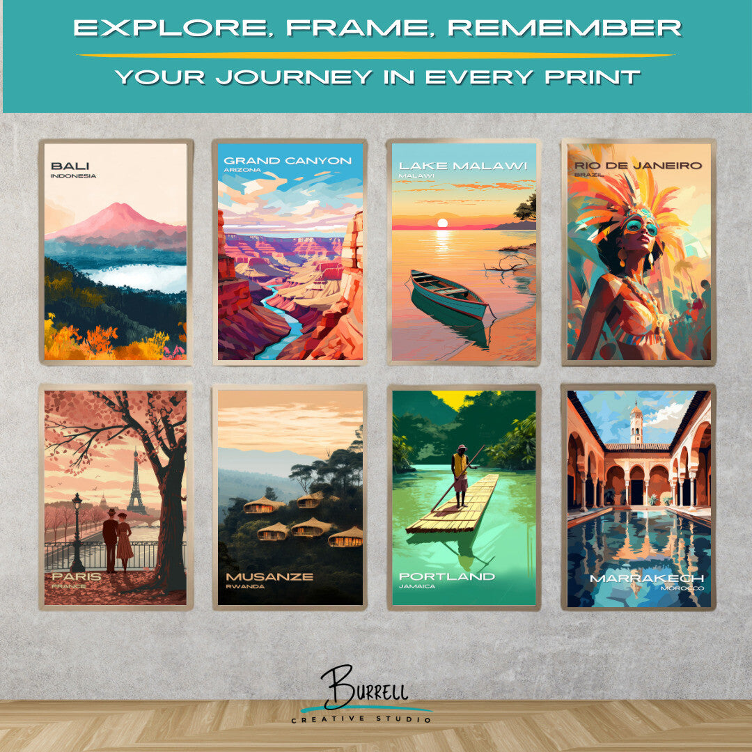 Nkopola Malawi Lake Malawi Travel Poster & Wall Art Poster Print