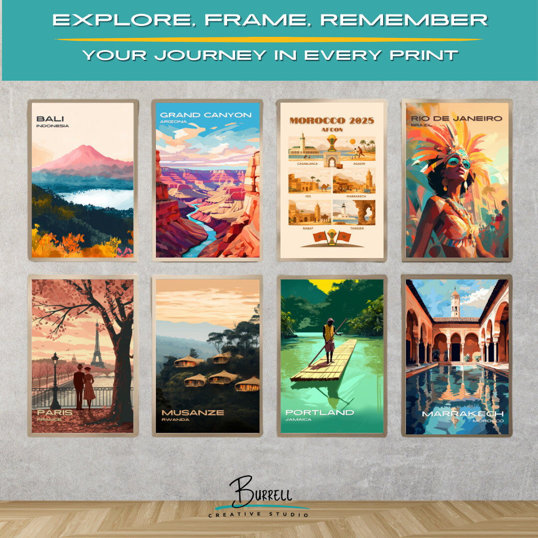 Tangier Morocco Africa Cup Of Nations Host Country Football Poster & Wall Art Poster Print