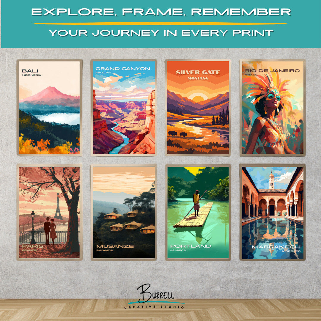 Silver Gate Montana Sunrise Travel Posters & Wall Art Poster Print