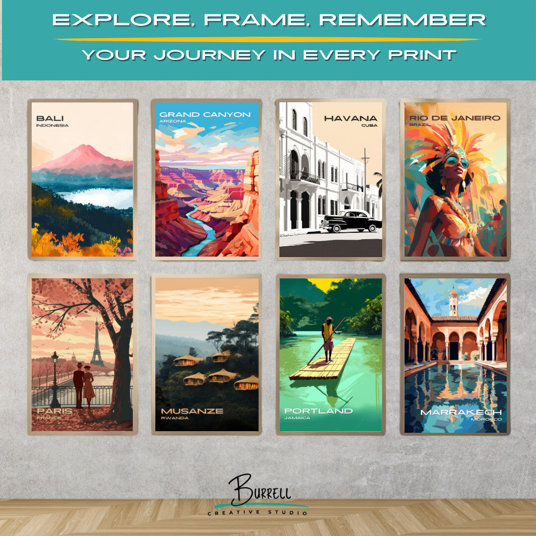 Havana Cuba Architecture Travel Poster & Wall Art Poster Print