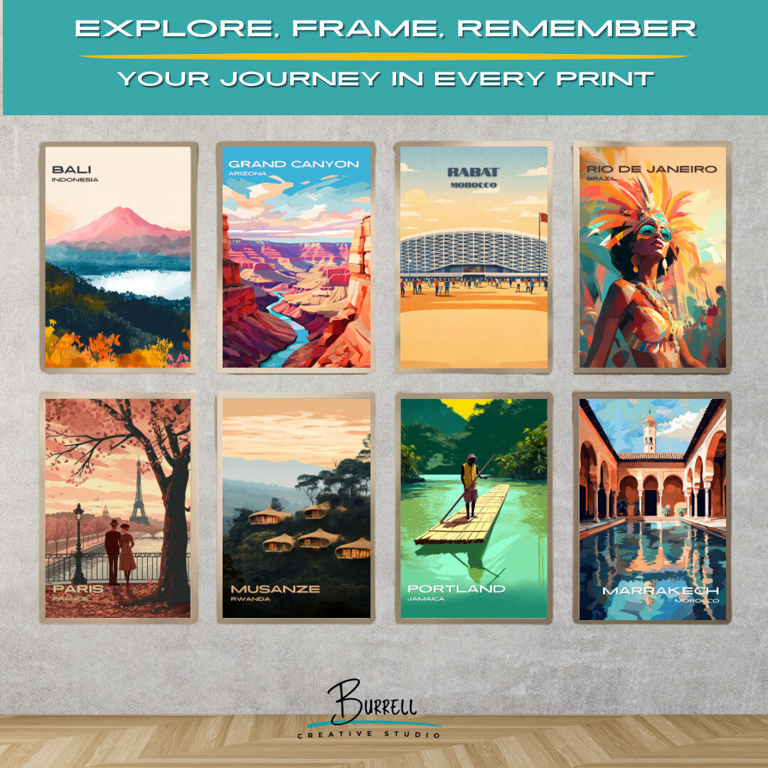 Rabat Morocco Prince Moulay Abdellah Stadium Travel Poster & Wall Art Poster Print