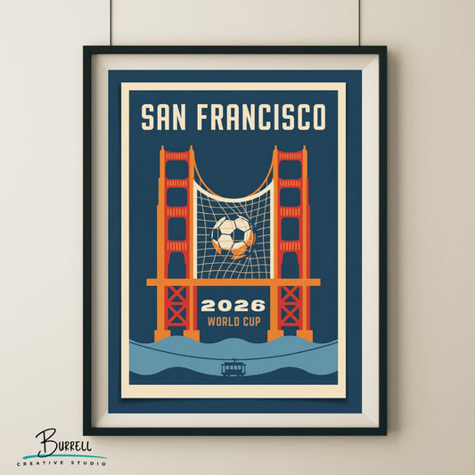 San Francisco United States 2026 World Cup Football Posters & Wall Art Poster Print