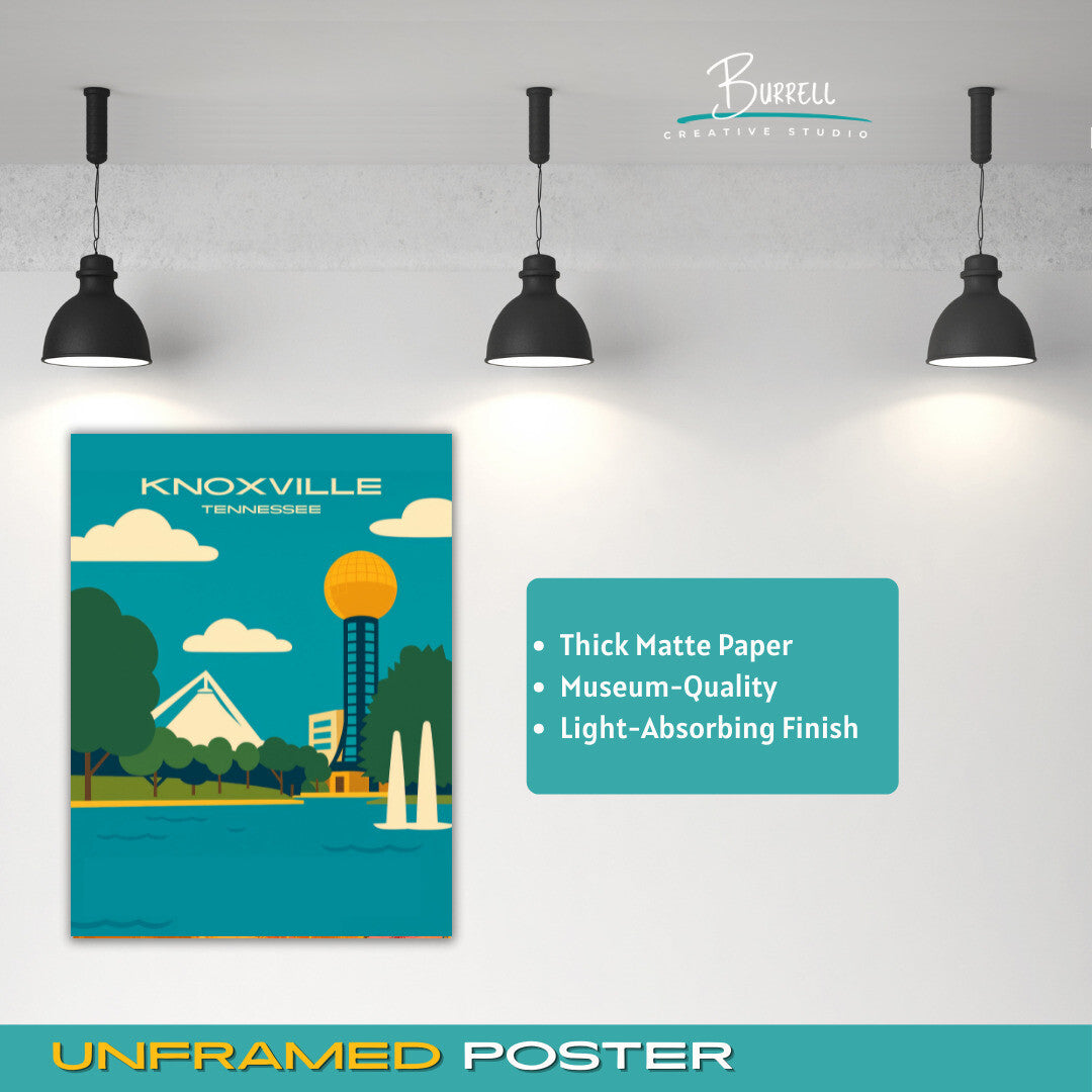 Knoxville Tennessee Worlds Fair Park Travel Poster & Wall Art Poster Print