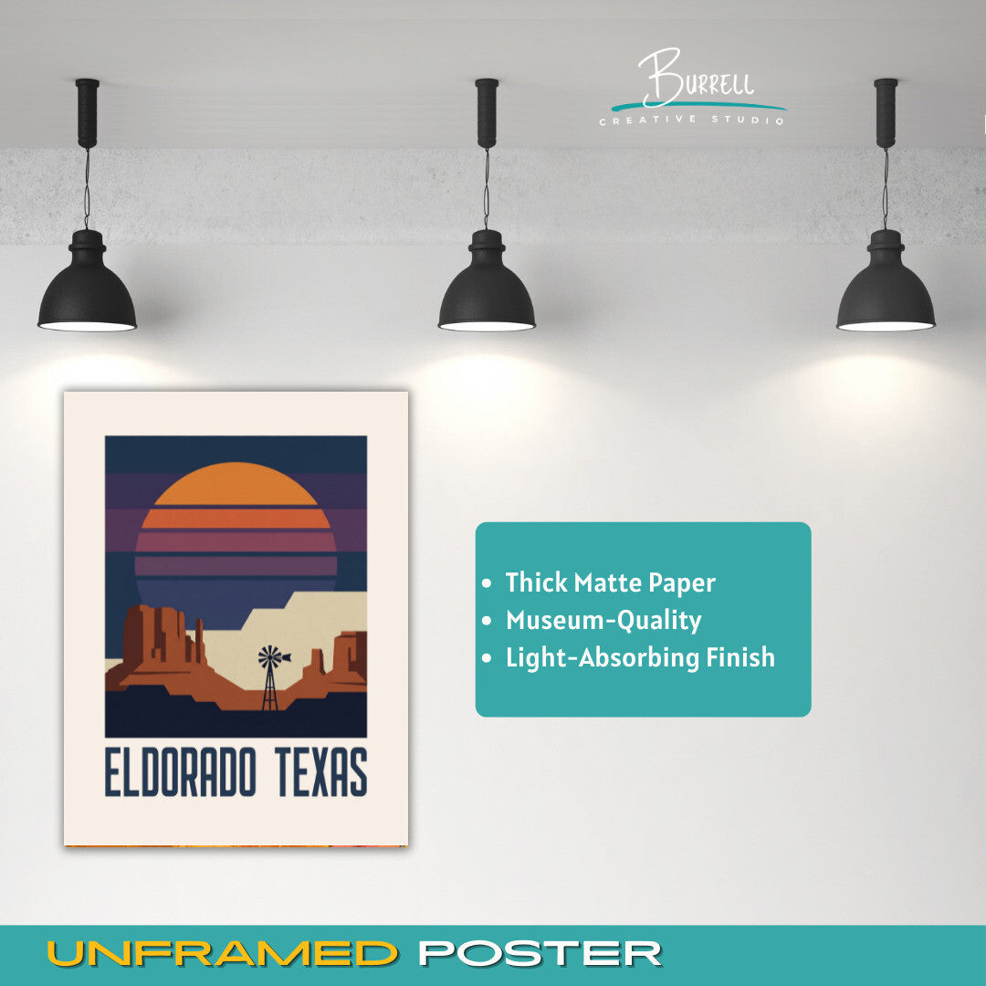 Eldorado Texas X Bar Ranch Star Party Travel Posters & Wall Art Poster Print
