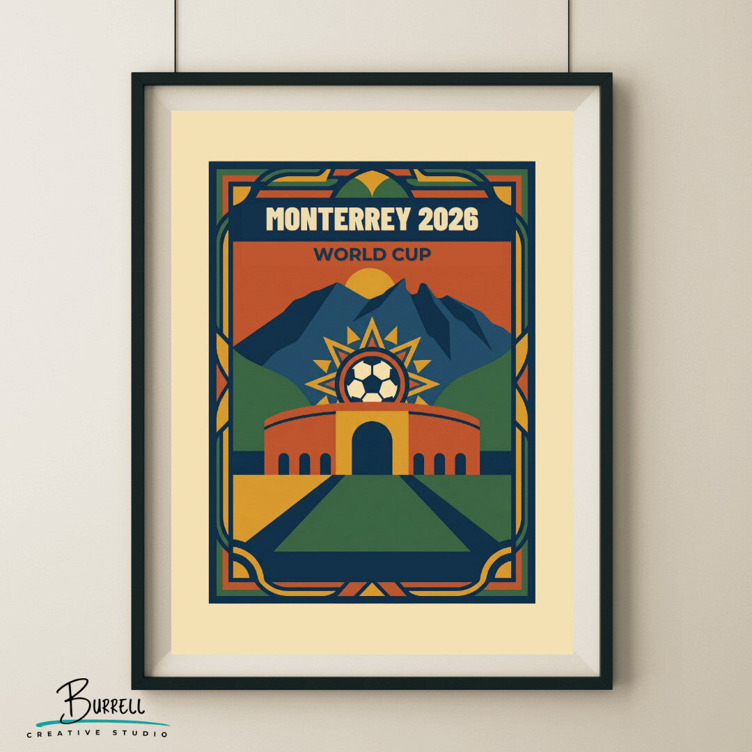 Monterrey Mexico 2026 World Cup Football Posters & Wall Art Poster Print