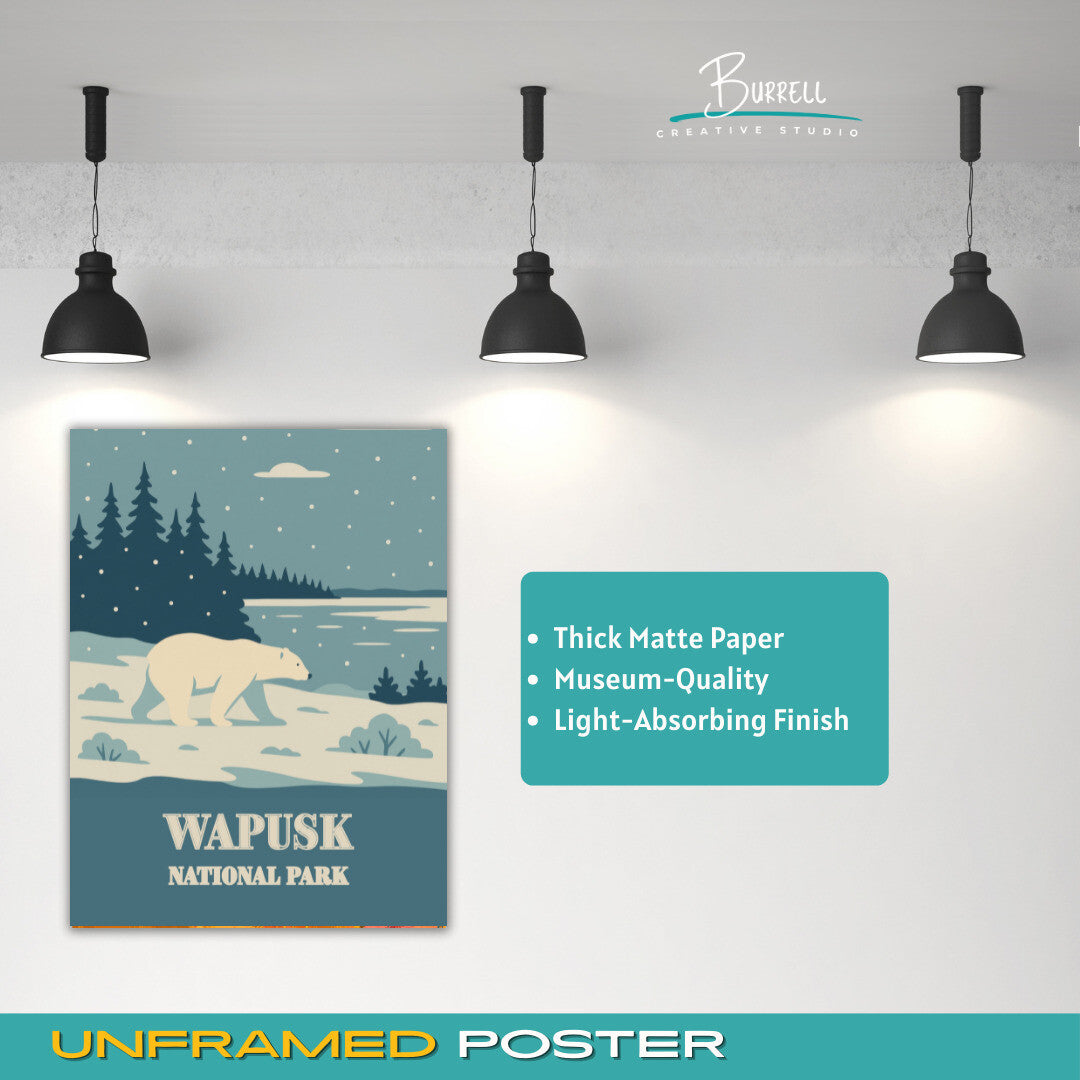 Wapusk National Park Canada Winter View Travel Posters & Wall Art Poster Print