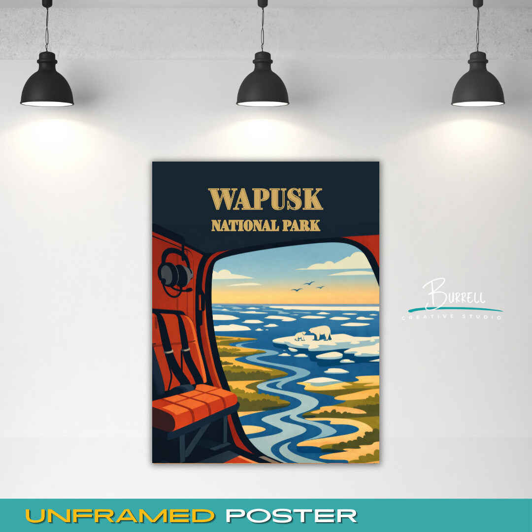 Wapusk National Park Canada Helicopter Tour Travel Posters & Wall Art Poster Print