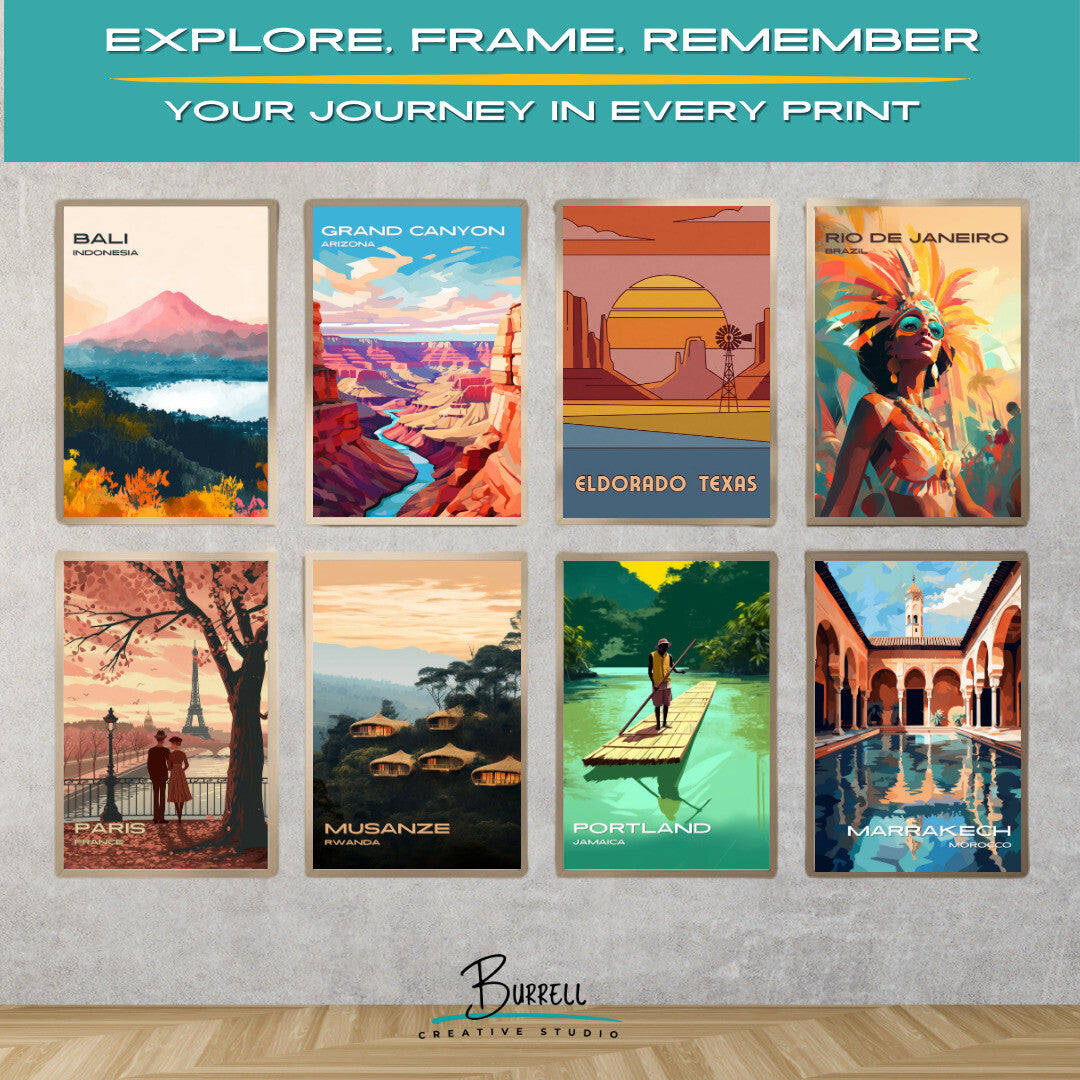 Eldorado Texas Scenery Travel Posters & Wall Art Poster Print