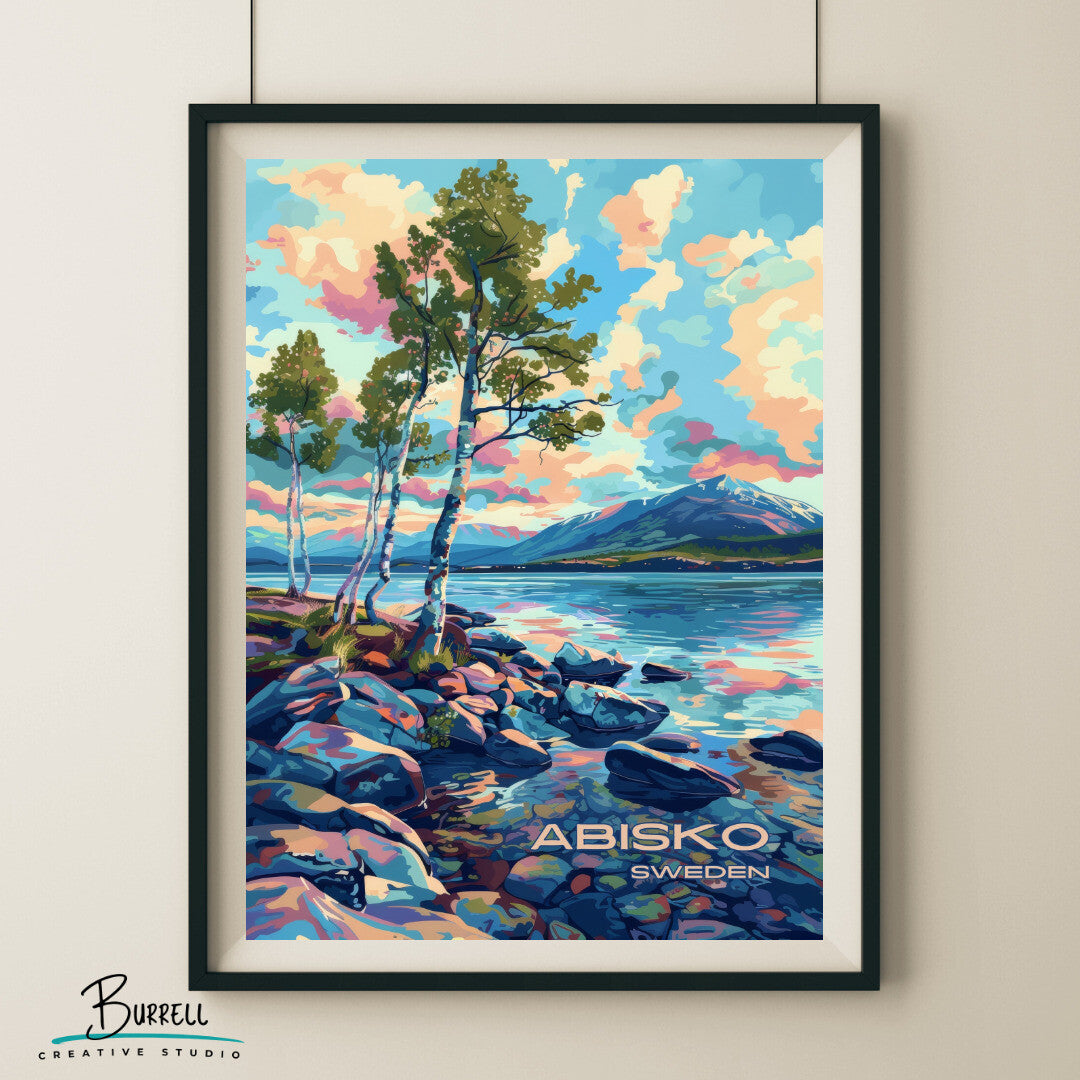 Abisko Sweden Park Scenery Travel Poster & Wall Art Poster Print