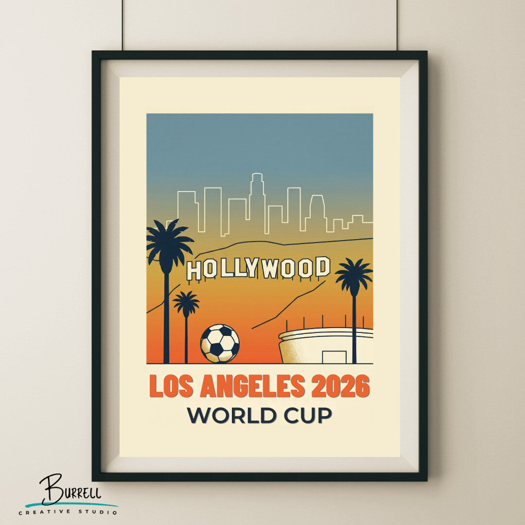 Los Angeles United States 2026 World Cup Football Posters & Wall Art Poster Print