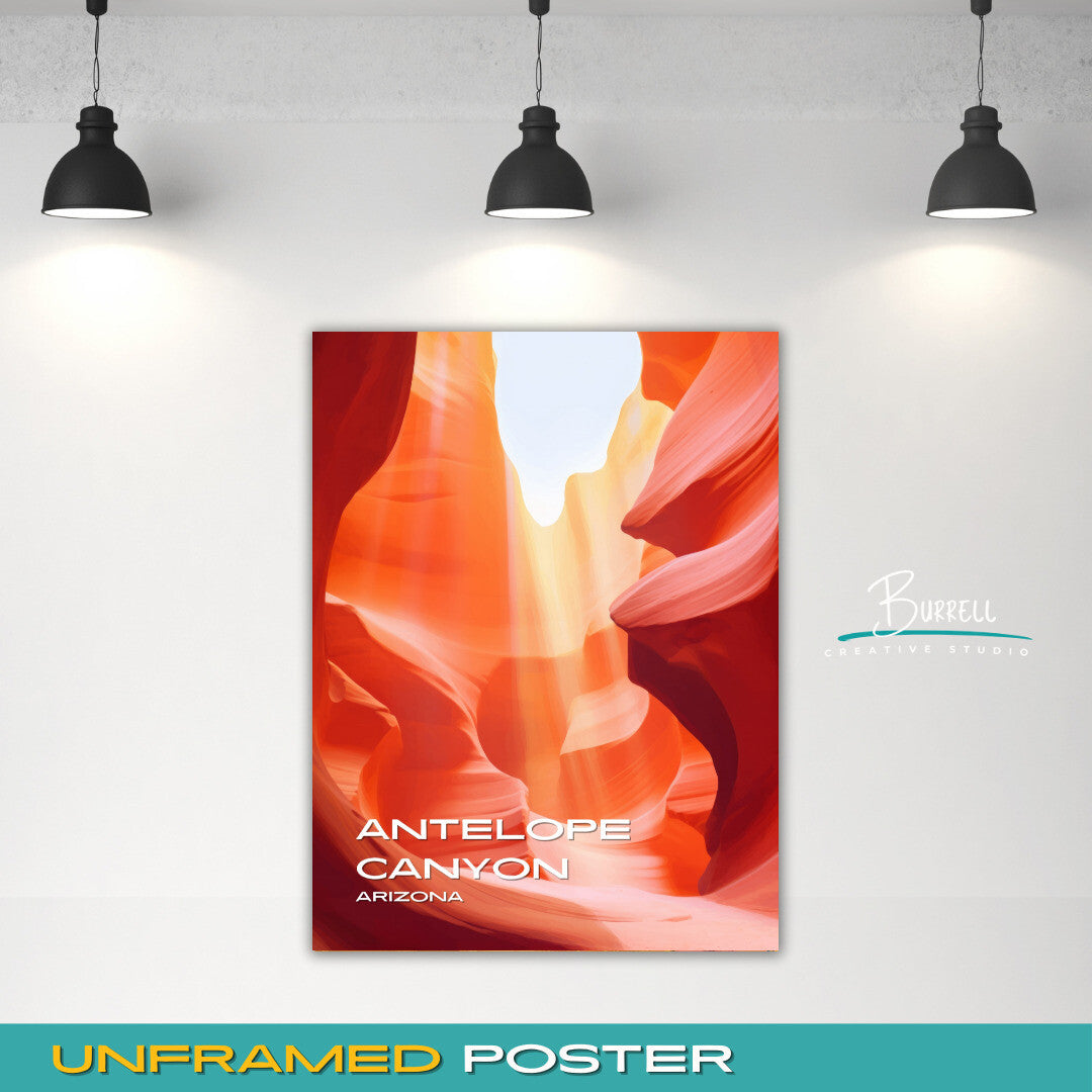 Lechee Arizona Antelope Canyon National Parks & Wall Art Poster Print