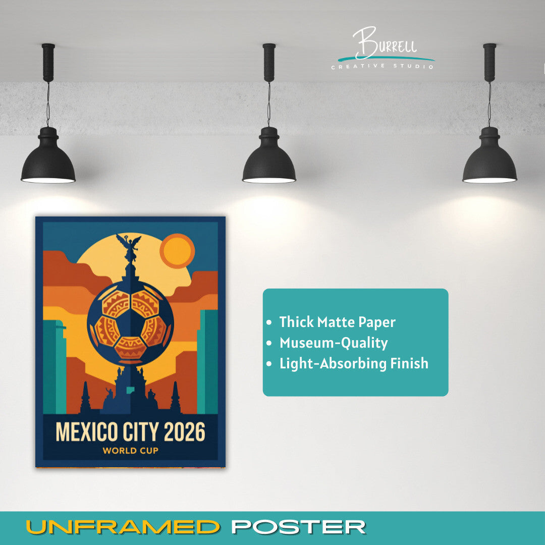 Mexico City Mexico 2026 World Cup Football Posters & Wall Art Poster Print