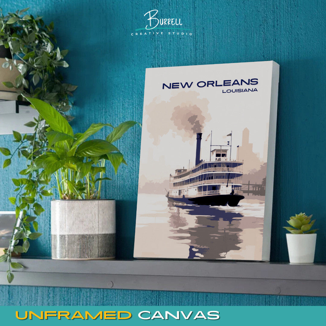 Orlando Florida Skyline Travel Poster & Wall Art Poster Print