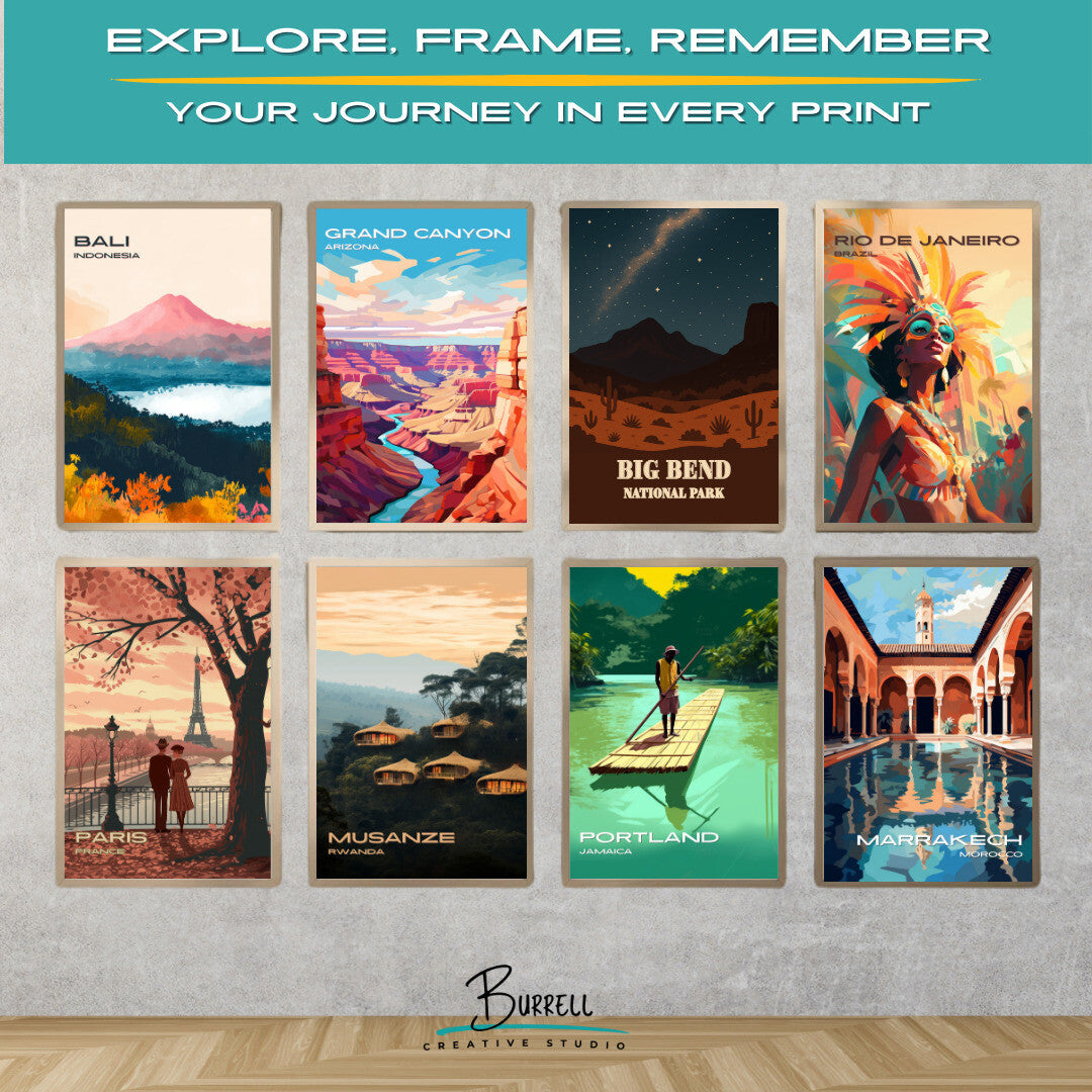 Big Bend National Park Texas Night Sky Travel Posters & Wall Art Poster Print