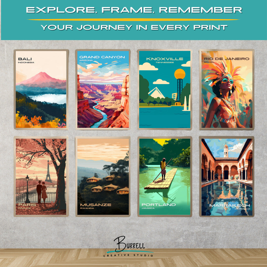 Knoxville Tennessee Worlds Fair Park Travel Poster & Wall Art Poster Print