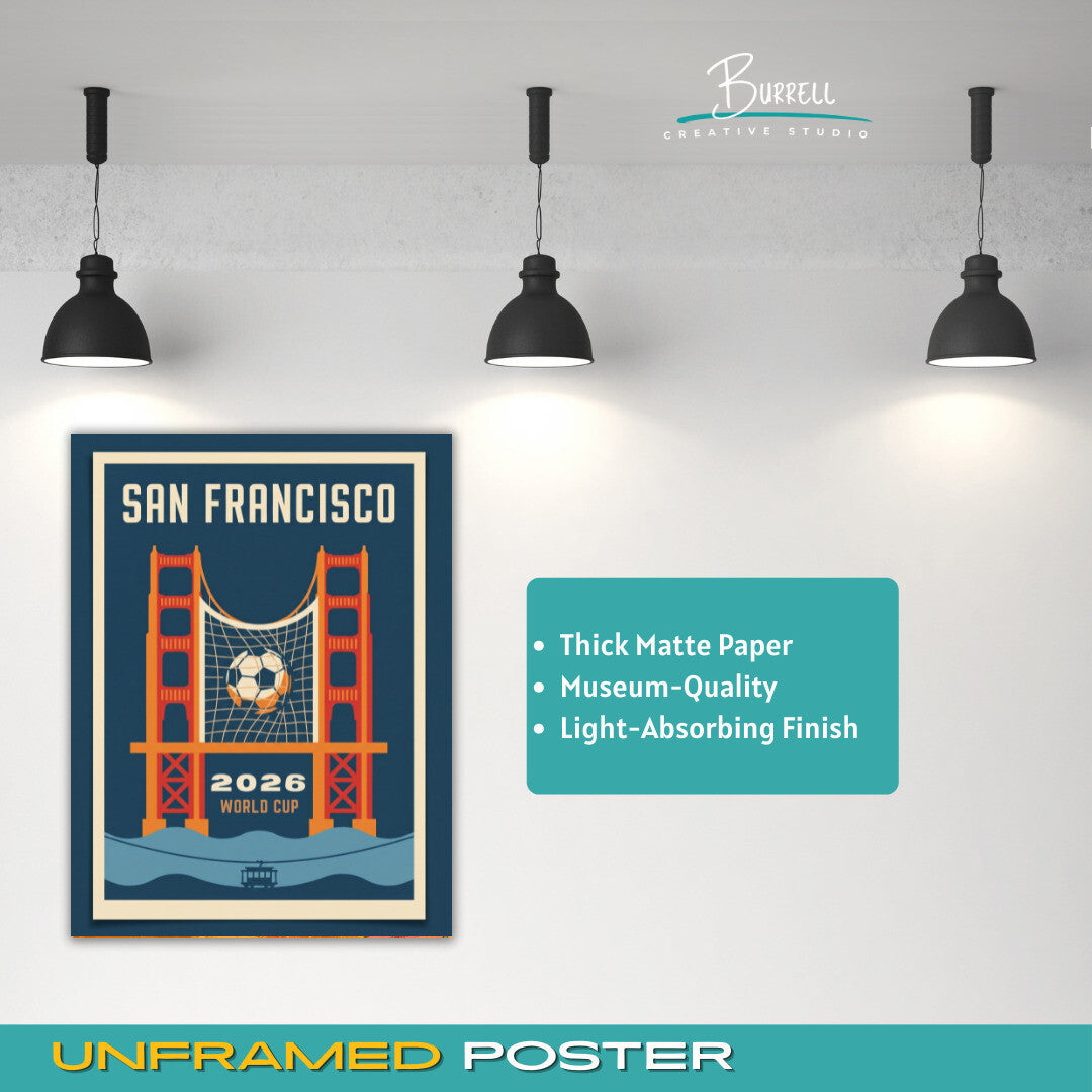 San Francisco United States 2026 World Cup Football Posters & Wall Art Poster Print
