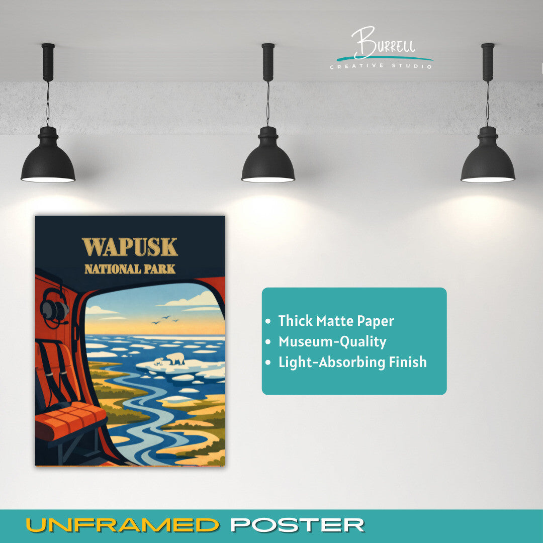 Wapusk National Park Canada Helicopter Tour Travel Posters & Wall Art Poster Print