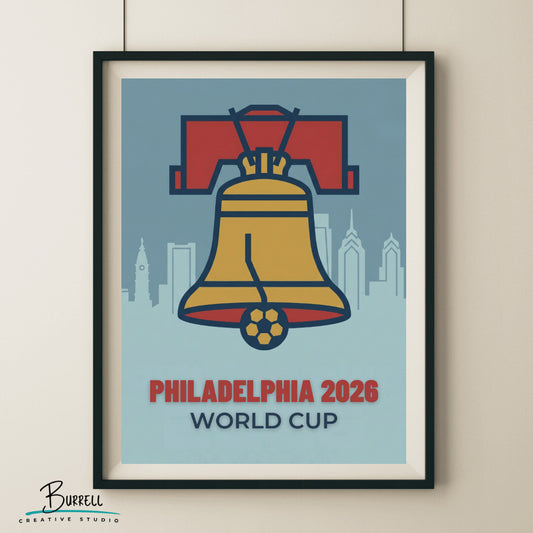 Philadelphia United States 2026 World Cup Football Posters & Wall Art Poster Print
