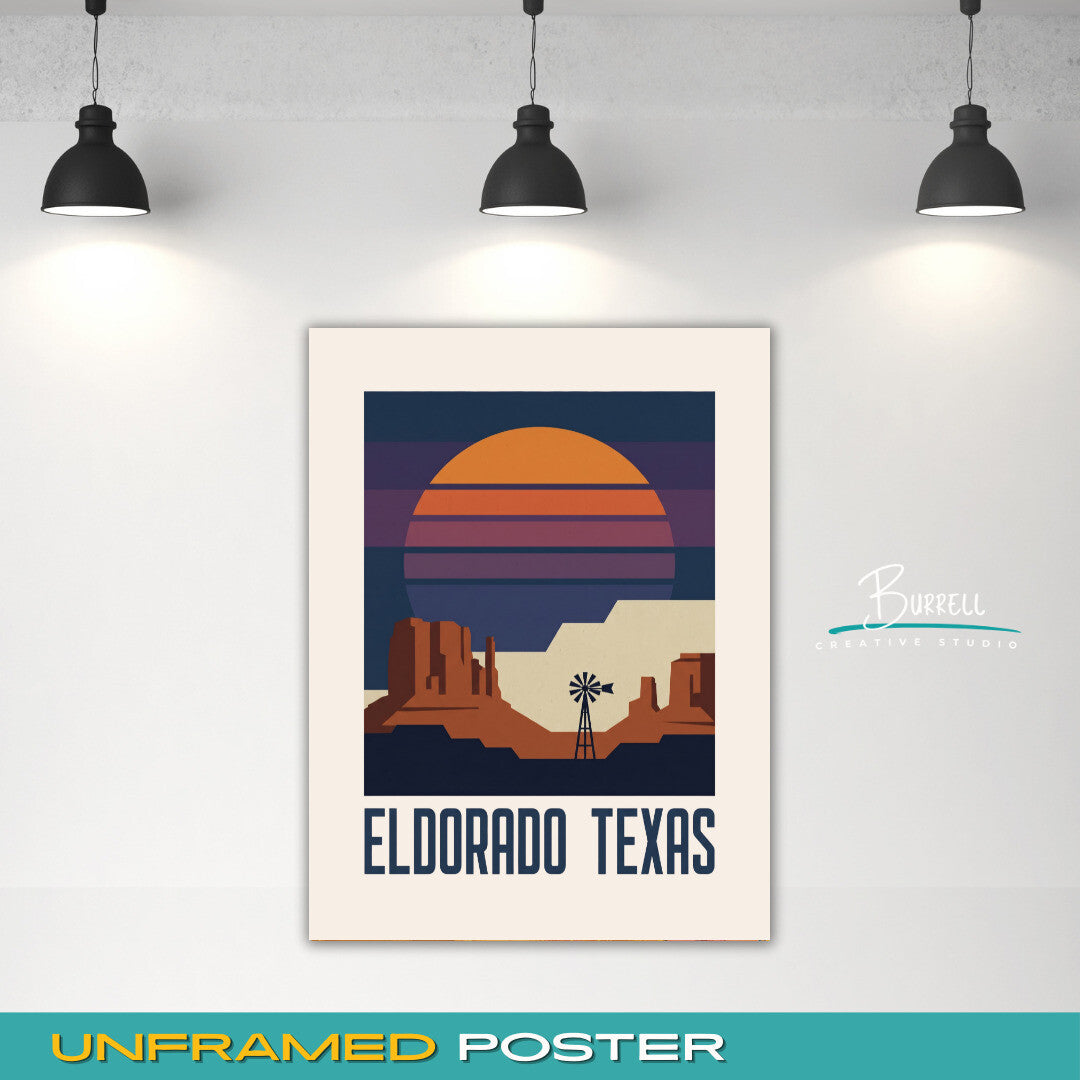 Eldorado Texas X Bar Ranch Star Party Travel Posters & Wall Art Poster Print