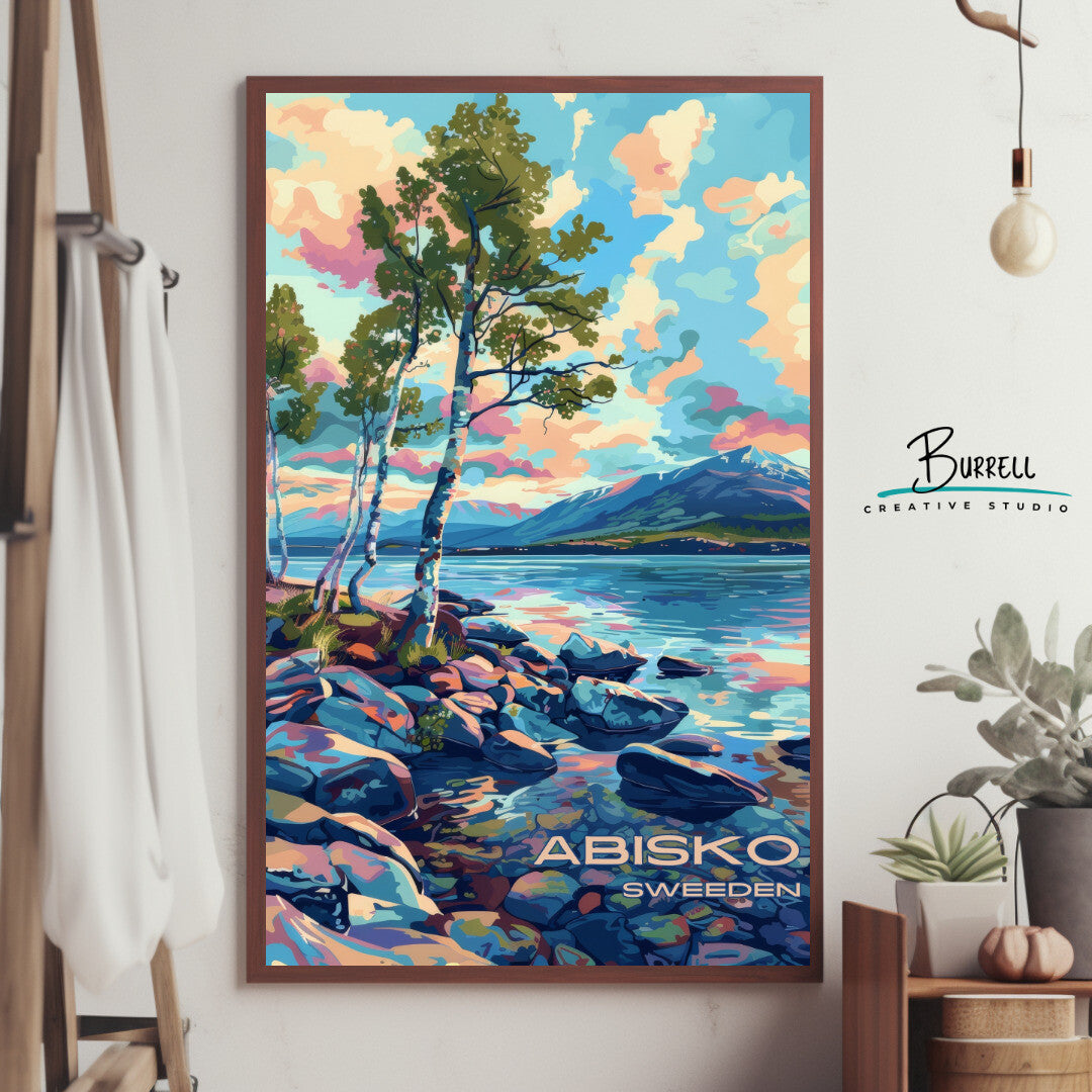 Abisko Sweden Park Scenery Travel Poster & Wall Art Poster Print