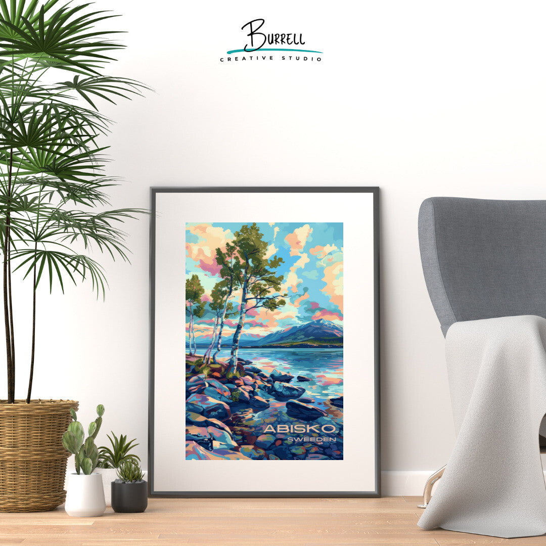 Abisko Sweden Park Scenery Travel Poster & Wall Art Poster Print