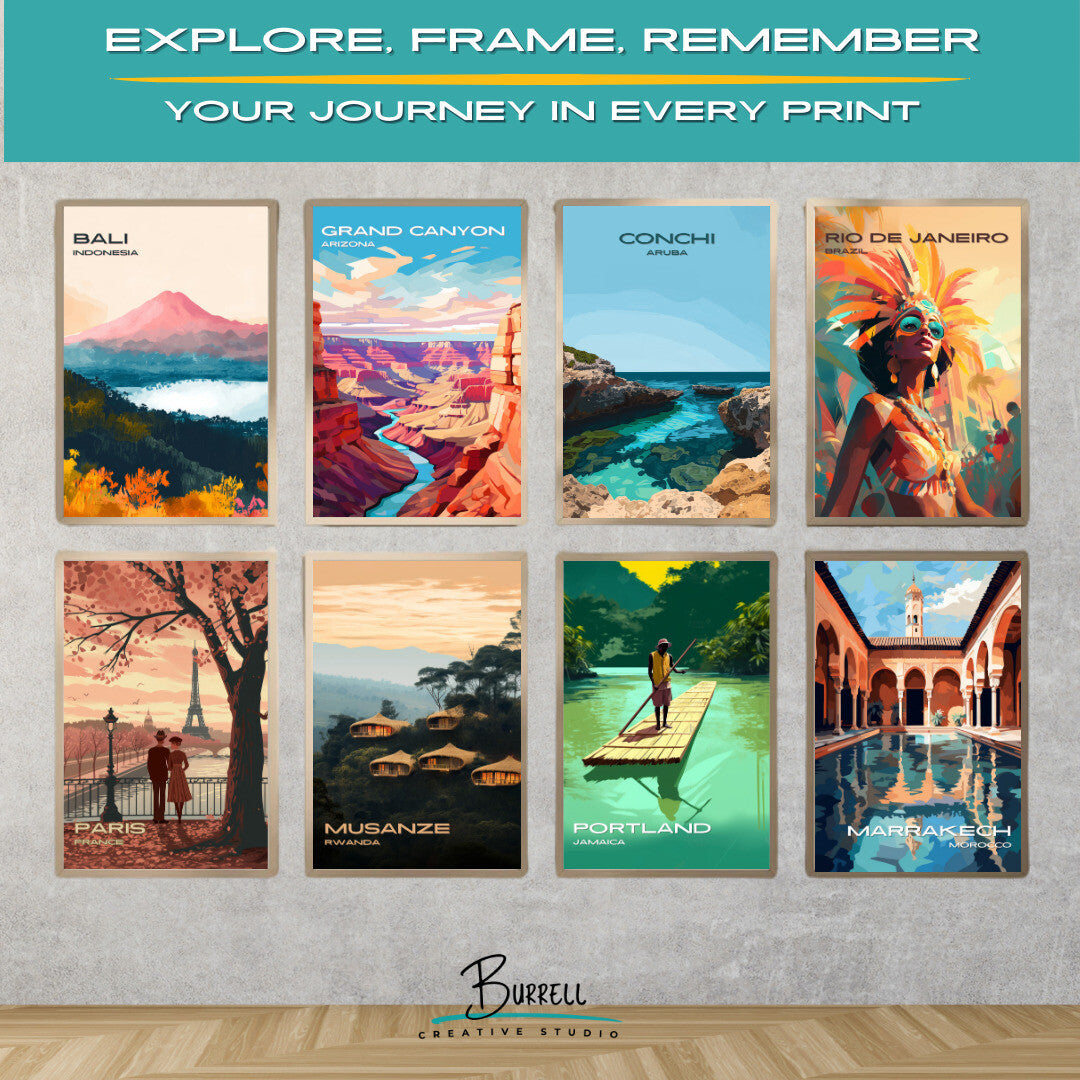 Santa Cruz Aruba Arikok National Park Travel Poster & Wall Art Poster Print