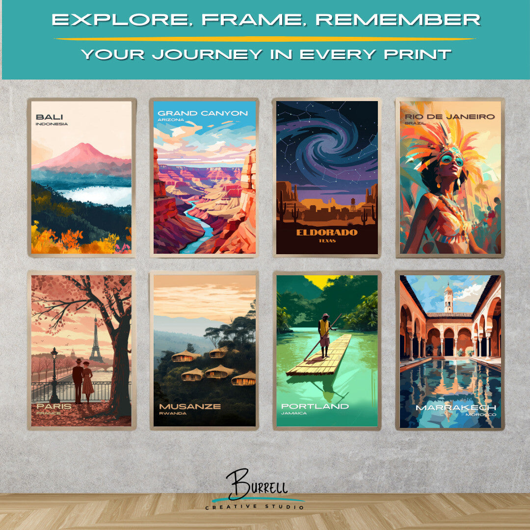 Eldorado Texas Night Skys Travel Posters & Wall Art Poster Print