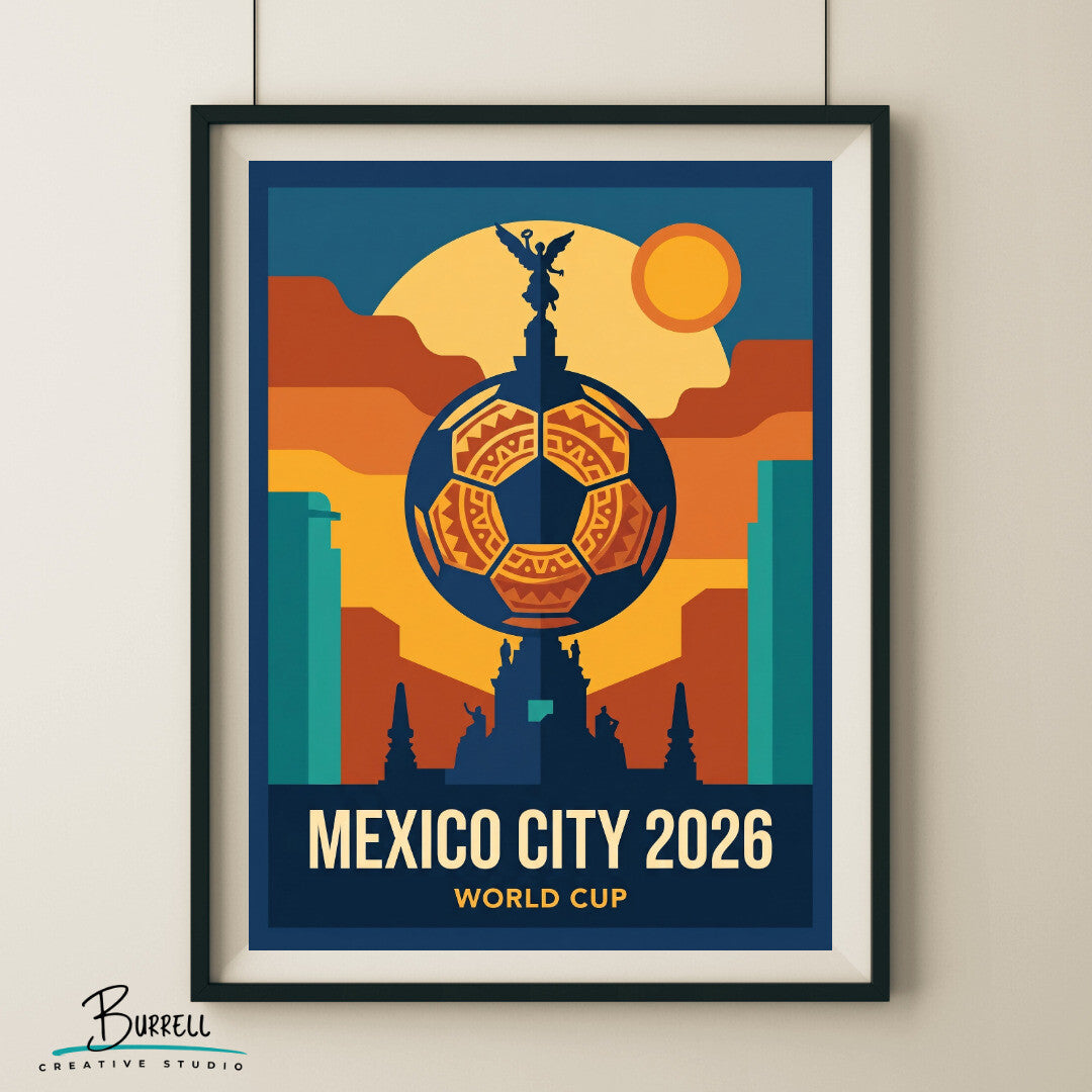 Mexico City Mexico 2026 World Cup Football Posters & Wall Art Poster Print
