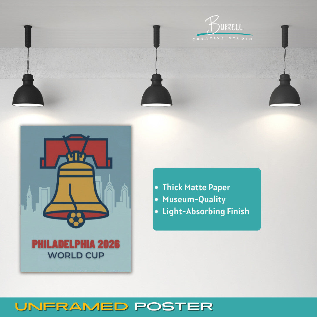 Philadelphia United States 2026 World Cup Football Posters & Wall Art Poster Print