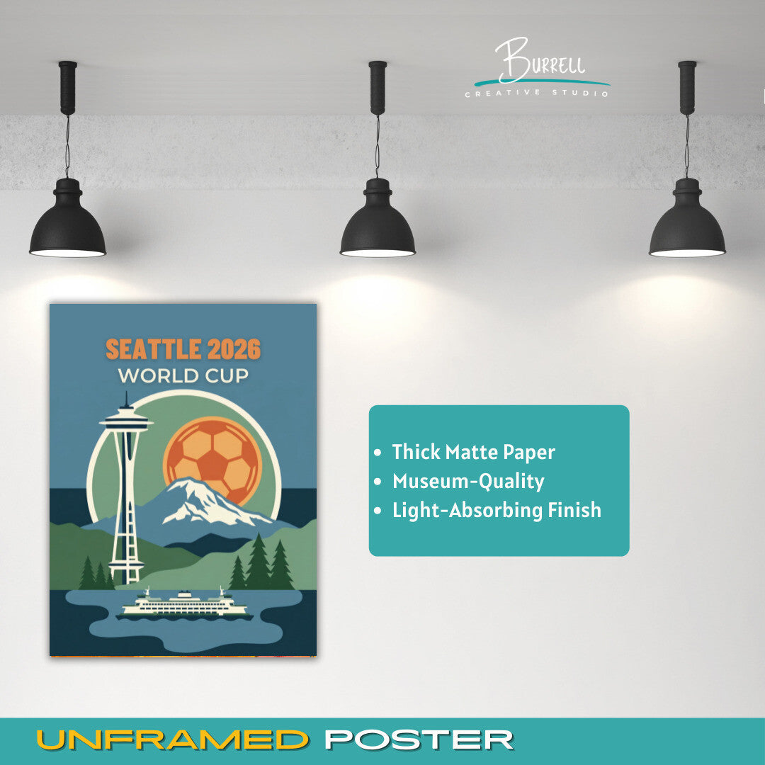 Seattle United States 2026 World Cup Football Posters & Wall Art Poster Print