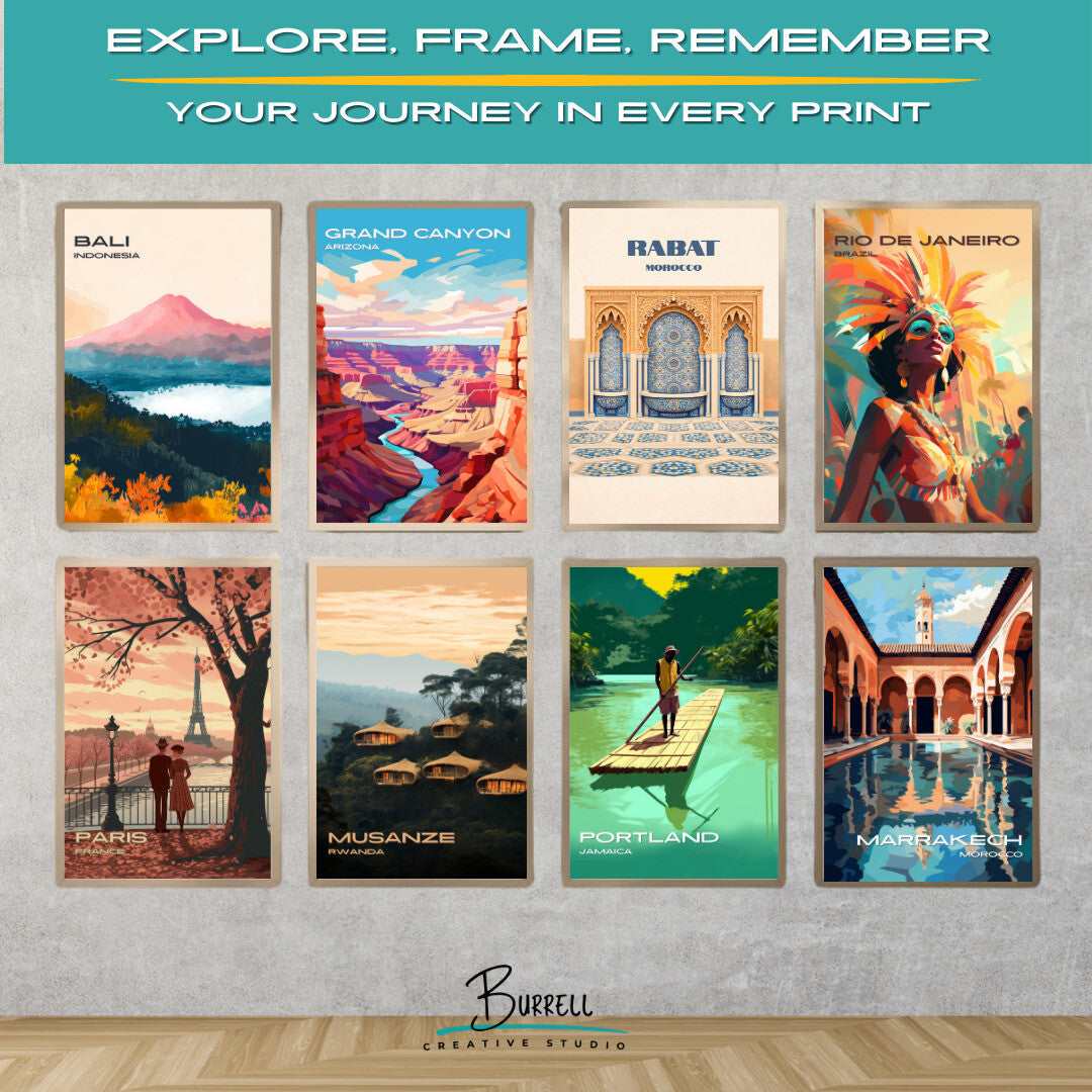 Rabat Morocco Local Architecture Travel Poster & Wall Art Poster Print